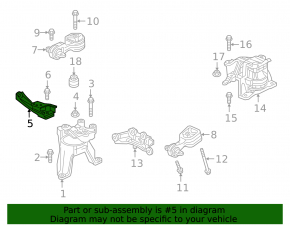 Honda CRV 17-22 Right Engine Mount Bracket