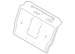 Black trim for the trunk partition of a BMW 7 G11 G12 16-22, under the hatch