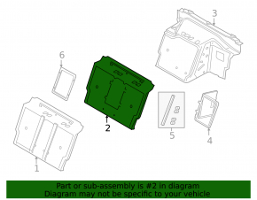 Black trim for the trunk partition of a BMW 7 G11 G12 16-22, under the hatch