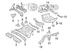 Trunk trough Lexus IS 06-13