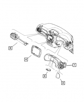 Jeep Renegade 15-22 7" Monitor Frame