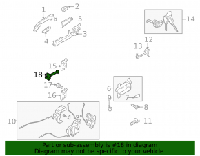 Subaru Outback 10-14 Front Left Door Limiter