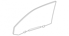 Front left door glass for Toyota Highlander 2013