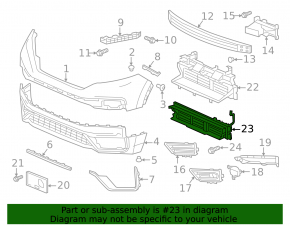 Radiator deflector blinds Honda CRV 20-22 complete bottom