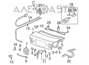 Left hood bumper Honda Civic XI FE/FL 22- on TV