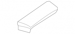 Roof trim left Lexus NX200t NX300 NX300h 15-21 under roof rails, two parts, broken mount