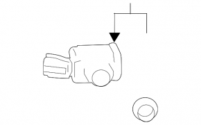 Rear Bumper Parking Sensor for Lexus LS 18-23 Red 3R1