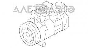 Air conditioning compressor for Audi Q5 8R 09-17 2.0T