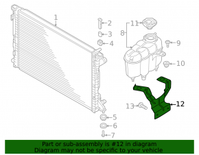 Expansion tank bracket Audi A5 F5 17-