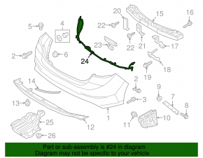 Rear bumper wiring Hyundai Elantra AD 17-18 prerest