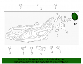 Chevrolet Malibu Headlight Bulb Cover 16-18