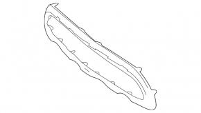 Mercedes GLC 300/350e 16-19 front bumper lip trim, chrome
