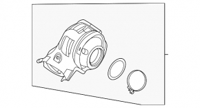 Three-way catalytic converter Infiniti QX50 19-24, protective cover torn