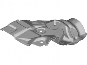 Front axle guard Ford Edge 19- 2.0T