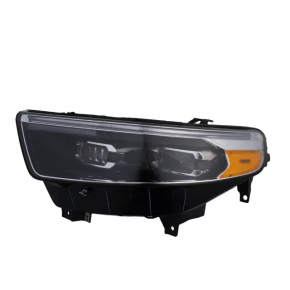 Front left headlight complete Ford Explorer 20-24 LED adaptive Platinum, broken glass mount, peeling varnish