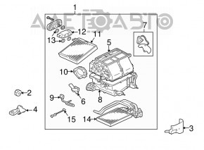 Bare case air conditioner, left side Mitsubishi Galant 04-12