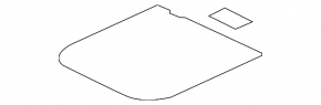 Mitsubishi Galant 04-08 trunk floor