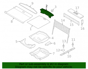 Land Rover Range Rover Velar 18-20 trunk opening trim, black with chrome and backlight for spare wheel