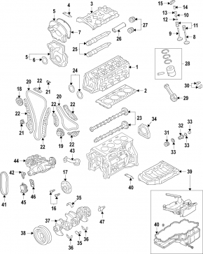 Crankshaft gear VW Passat b8 16-19 USA 1.8 TFSI