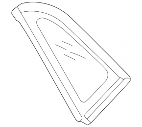 Rear left window, blind glass, Volkswagen ID.4 23-25 tinted