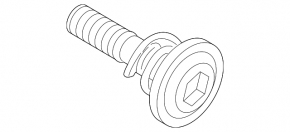 Rear left outer CV joint mounting bolt BMW X5 G05 19-23 90mm