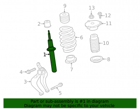 Front left shock absorber Volvo XC90 16-26 Code ra02