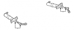 Headlight washer nozzle left VW CC 13-17 rest