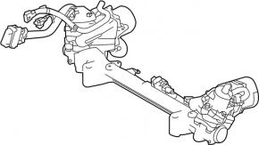 Steering rack Infiniti Q50 14- RWD EPS