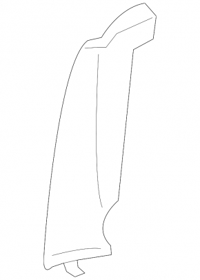 Right side bolster for the 2nd row of seats for the Audi A6 C8 19-25, brown leather