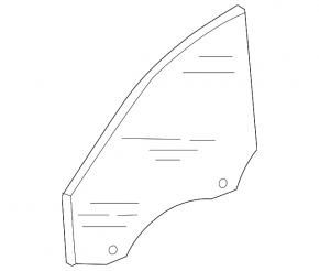 Front right door glass Audi Q7 16-