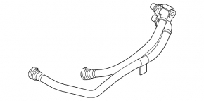 Audi Q8 19-25 3.0T MHEV transmission cooling system pipes