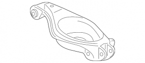 Lower control arm for rear left spring, Acura RDX 13-18 4WD