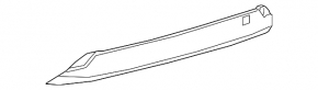 Rear bumper lip central Toyota Prius 50 19-22 structure