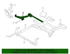 Lower control arm front left Infiniti QX30 17- FWD APLUS