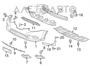 Fog light frame left Nissan Rogue 14-16 SIGNEDA