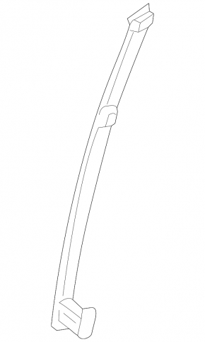 Front right door glass guide Toyota Rav4 19- front