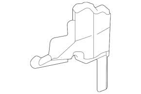 Right radiator deflector for Subaru Legacy 20-25