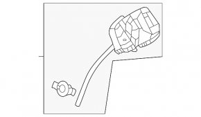 Fuel filler flap housing Honda Civic XI FE/FL 22-