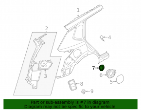 Nissan Rogue 21-23 Fuel Filler Neck Seal