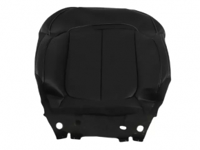 Jeep Grand Cherokee WL 21-26 driver's seat back upholstery, black leather, gray stitching, heated, butt