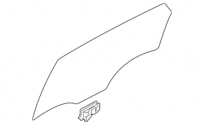 Acoustic front right door glass for Hyundai Tucson 22-26