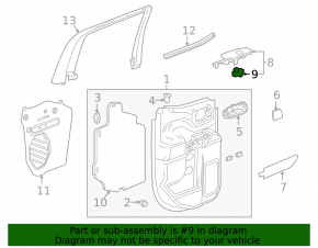Rear Left Window Regulator GMC Terrain 18-