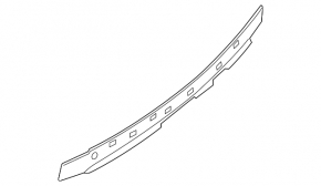 Rear bumper absorber upper Nissan Pathfinder 13-16 dorest thin cracks