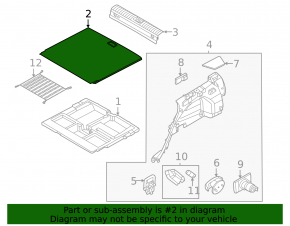 Hyundai Tucson 22-25 Black 1.6T HEV Trunk Floor
