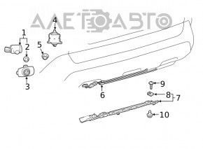 Rear Parking Sensor Toyota Rav4 19-
