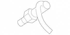 Lambda probe left second Porsche Cayenne 958 11-17 4.8 Turbo
