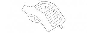Mercedes W211 black left air duct