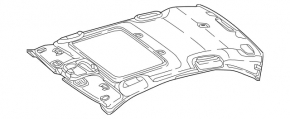 Mercedes W213 E 17-20 roof lining for sunroof, black