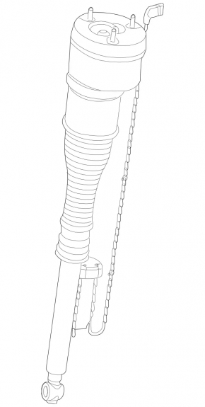 Rear left air strut Mercedes W221