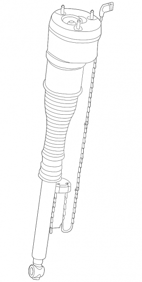 Rear left air strut Mercedes W221